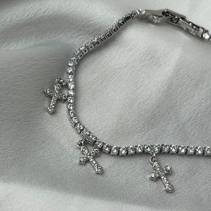 Bracciale Croce con Zirconi